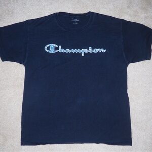 Size Large Blue Champion Hoodie